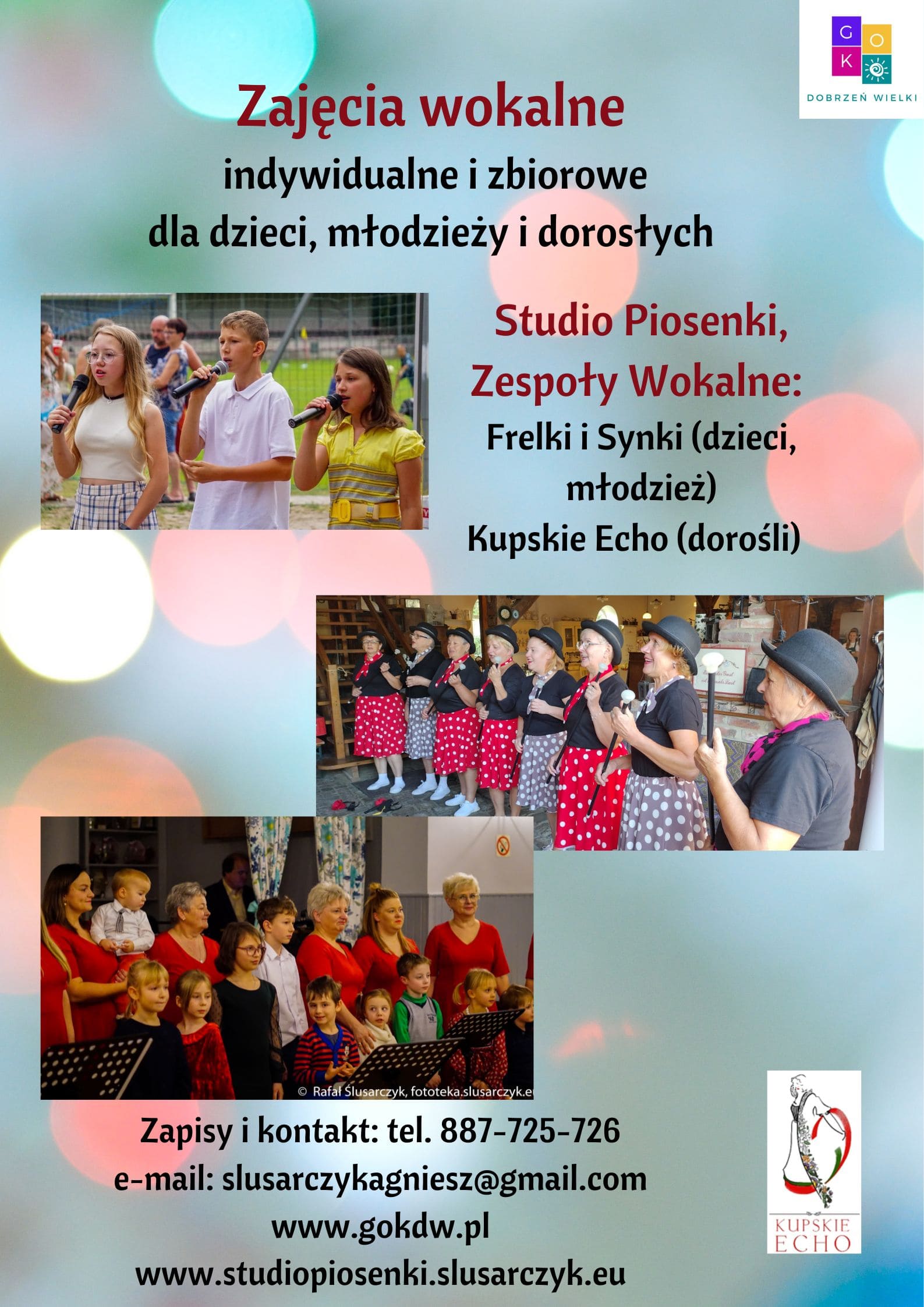 Otwarty nabór na zajęcia wokalne - studio piosenki, zajęcia wokalne, zespoły wokalne